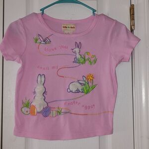 Toffee Apple pink Easter Have you seen my Easter eggs shirt Sz 6